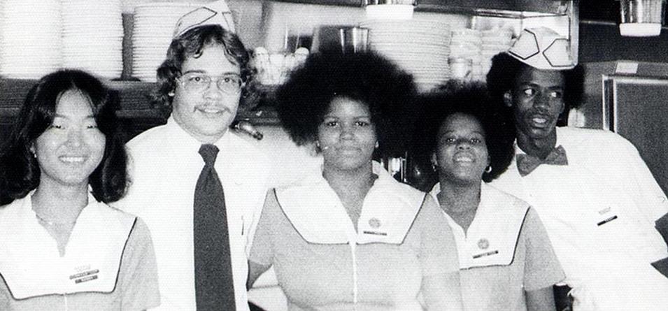 Classic photo of Waffle House employees