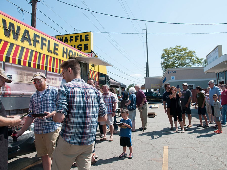waffle house food truck at an event
