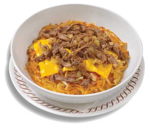 Cheesesteak Melt Hashbrown Bowl