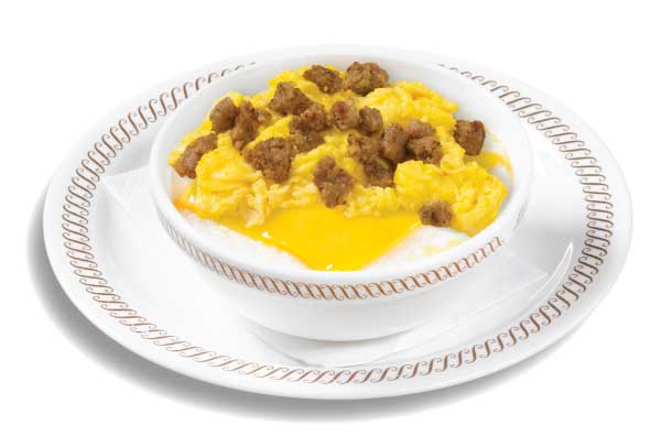 Sausage Egg and Cheese Grits Bowl